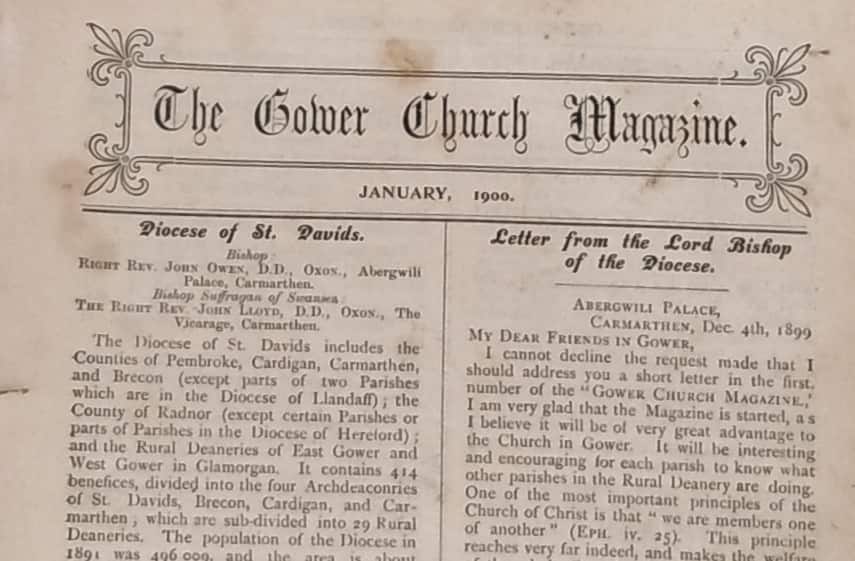 Antique The Gower Church Magazine 1900-1903, (36 Issues)